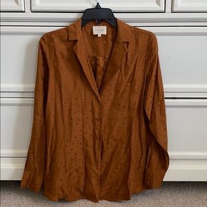 Sezane rust blouse size 38